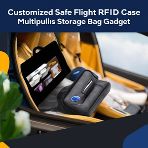Custodia RFID Personalizzata per Volo Sicuro, Borsa Multiuso per Gadget - Product Image 3