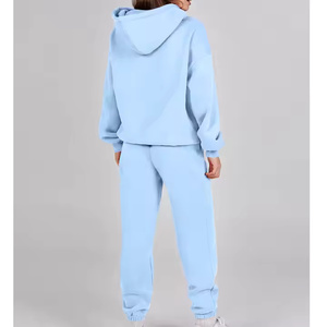 High Quality Customizable Women's Cotton Polyester Sweat Suits Cozy Casual Short Length Hoodies Autumn Front Back Design for - Product Image 5