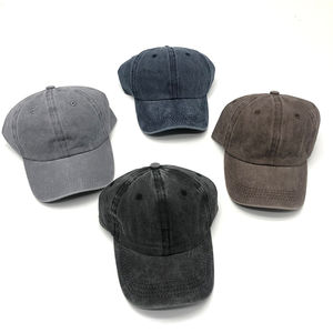 Chapeaux de papa délavés avec logo personnalisé OEM Casquette de baseball personnalisée en denim délavé vintage pour hommes et femmes - Product Image 4