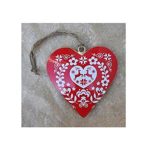 สีแขวนหัวใจตกแต่งโลหะมาตรฐานสูงที่มีหลายขนาดและการตกแต่งบ้านที่ดีที่สุดและเทศกาลอื่น - Product Image 1