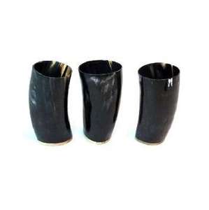 Vaso de Beber Cilíndrico de Cuerno de Buey y Búfalo Hecho a Mano de Primera Calidad con Tapa de Bambú, Elegante Jarra para Amantes del Vino, Cerveza y Hidromiel - Product Image 1