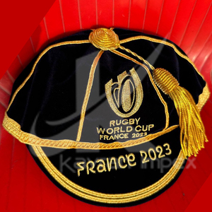 Logotipo personalizado Rugby Honor Cap Color rojo Rugby Cap con bordado de oro Gorra de rugby más vendida - Product Image 4