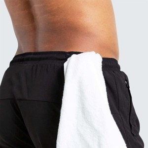 Short de sport en coton épais et décontracté pour hommes, short de sport de course à pied, élastique, en polaire, avec cordon de serrage - Product Image 5