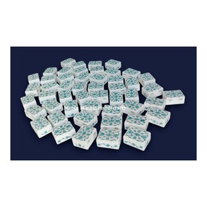Boîtes rectangulaires incrustées de marbre de haute qualité conçues avec de la nacre pour les boîtes à bijoux et les cadeaux de bébé - Product Image 1