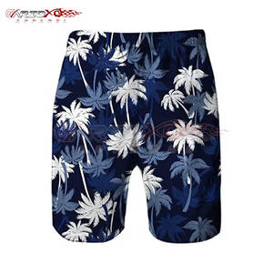 Pantalones cortos de natación y playa para hombre con tela ligera y comodidad elástica Pantalones cortos de playa con estampado tropical para hombre - Product Image 2