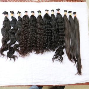 Prix usine cheveux en vrac Extensions de cheveux humains bruts vietnamiens de qualité supérieure Style cheveux raides ondulés bouclés - Product Image 6