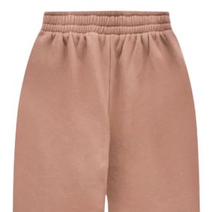 Pantalones de chándal con etiqueta marrón bellota para hombre, ajuste relajado, forro polar suave, algodón, dobladillo acanalado, aspecto a medida con atractivo informal de primera calidad - Product Image 4
