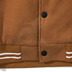 Veste universitaire en cuir de laine légère de haute qualité personnalisée en gros col montant hiver style rue principale nouveau design Service OEM - Product Image 3
