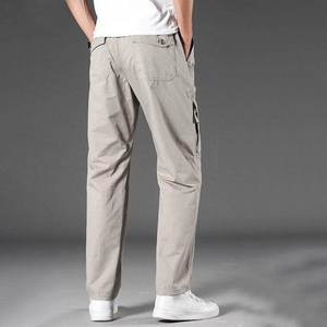 Pantalones Cargo para hombre, pantalones de algodón relajados con cintura para hombre, pantalones Cargo, ropa de trabajo, seguridad de combate, bolsillo Cargo, pantalones de tamaño gris - Product Image 6