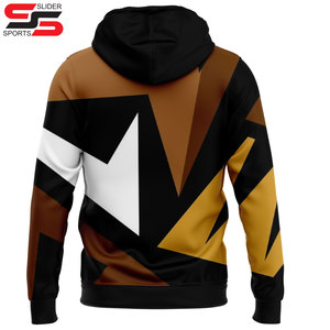 Sweat-shirt à capuche surdimensionné en polyester 3D avec fermeture éclair pour hommes, imprimé par sublimation, grande taille 100% - Product Image 6