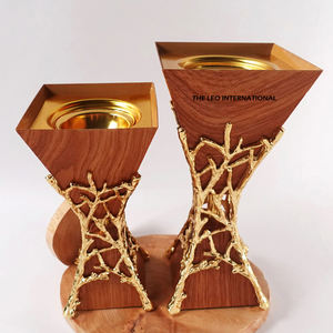 Lot de 2 porte-encens porte-écrou martelé de couleur or et argent, diffuseur d'aromathérapie - Product Image 6