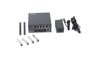 HiOSO Ftth Mini 4 ports Olt Epon 4pon Alimentation DC12V Prise en charge des modules PON 7db 8db 9db 10db PX20+++ WEB SNMP CLI Cloud - Product Image 3