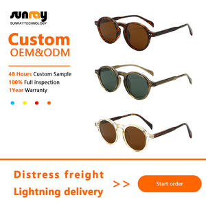 Gafas de Sol Vintage Ovaladas con Protección UV Polarizada 2025, Gafas de Sol de Acetato Grueso de Diseño para Mujer, Retro para Hombre - Product Image 2