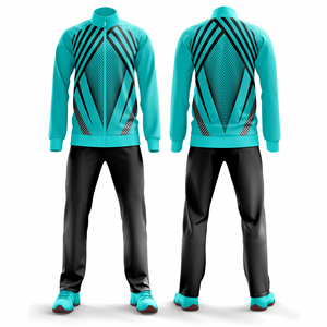 Survêtement de sport sur mesure, coupe ajustée, logo personnalisé, veste et pantalon de sport, vêtements d'équipe pour hommes, femmes et jeunes, tenue d'entraînement - Product Image 2