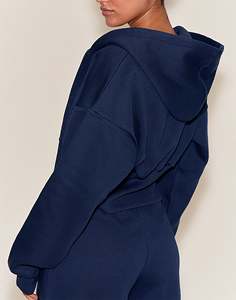 Sudadera con Capucha Completa para Mujer, Felpa Gruesa, Etiqueta Personalizada, Fabricación OEM, Sudadera con Capucha para Mujer, Tejido Suave, Logotipo Personalizado, Calidad de Exportación - Product Image 4