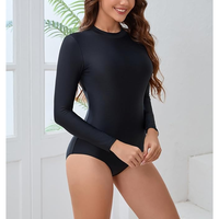 Trajes de baño islámicos de manga larga para mujer Modest Muslim 4 PCS | Full Cover Rash Guard | Traje de baño árabe