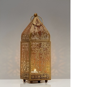 Nouveau design lanterne marocaine décorative pour la maison en gros concepteur décoratif fait à la main Unique métal coloré verre décoration 2024 - Product Image 1