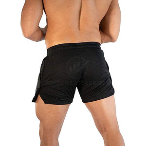 Người Đàn Ông Của Tập Thể Dục Quần Short Nhanh Chóng Khô Mô Hình Rắn Đàn Hồi Eo Đóng Cửa Thoáng Khí Vải Len Biểu Tượng Tùy Chỉnh Đồng Bằng Nhuộm Cho Người Lớn - Product Image 3