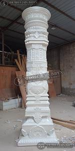 Colonnes de mariage en bois de style Maharaja pour le thème du temple et la décoration de mariage - Product Image 4