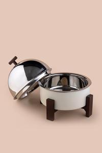 Casserole en nacre pêche avec base en métal, ustensiles de cuisine de luxe - Product Image 6