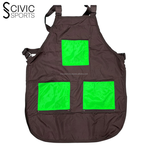 Chaleco de peluquero profesional delantal chaqueta de Bata de peluquería para salón de belleza ropa exterior con cierre de cremallera hecho de poliéster de lana - Product Image 2