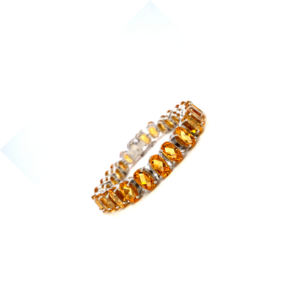 5X10MM ovale coupe naturelle Citrine Tennis Bracelet réglable 925 argent Sterling à la mode Multi pierres précieuses femmes cadeaux fêtes - Product Image 3
