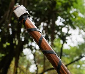 ใบมีดคู่เหล็กดามัสกัสทำด้วยมือพร้อมปลอกกลางแจ้งล่าสัตว์ - Product Image 4