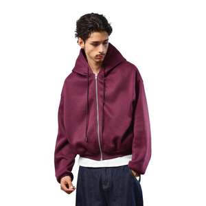 Sweat-shirt d'hiver décontracté à fermeture éclair, en coton 100%, surdimensionné, écologique, style streetwear pour homme, impression de logo personnalisée, nouveau style - Product Image 1