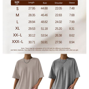 Camiseta de algodón de verano ecológica de gran tamaño Unisex con logotipo estampado personalizado ajustado, marca de secado rápido transpirable para mujer - Product Image 6