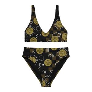 Maillot de bain bikini taille haute pour femme 2026, tendance été, avec décoration en cristal, deux pièces, tenue de plage pour filles - Product Image 5