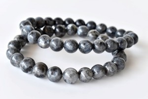 Best Quality Black <b>Labradorite</b> 8mm Round Beaded <b>Bracelet</b> Healing Natural Crystals For Fashion Jewelry Meditation At Wholesale - Product Image 2