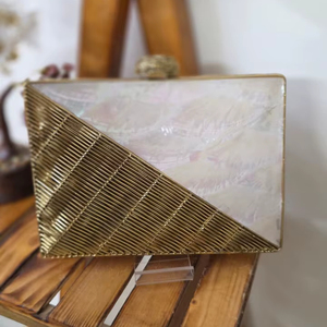 Handmade Mother of Pearl Evening Clutch <b>Bag</b> Mop Wedding Party Purse Indian Wholesale Suppliers and Exporters - Product Image 1