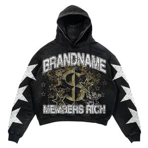 Chándales deportivos de retazos personalizados, chaqueta y pantalones de lana con cremallera, chándales blancos, conjuntos de gimnasio para correr para hombre, chándal bordado - Product Image 2