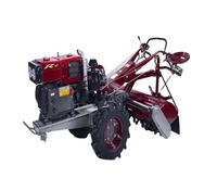 Mini tracteur agricole à deux roues Acheter un petit tracteur agricole à main 15HP à prix réduit Tracteur agricole à deux roues à pied