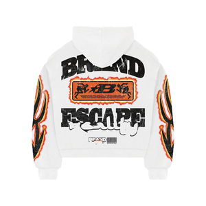 Nouveauté, vente flash, sweat-shirts unisexes surdimensionnés vintage en coton 100% avec logo personnalisé, streetwear, poids lourd, lavage à l'acide vintage - Product Image 3