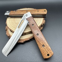 ZT4R Cadeau Idéal Cuisine De Poche Couteau À Pain Pliant Steak Tomate Couteau À Éplucher Merbau Manche En Bois 440C Couteaux De Cuisine Portable