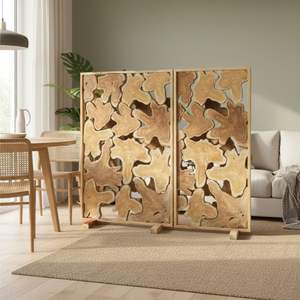 DIVISOR DE HABITACIÓN DE MADERA DE TECA, MUEBLES PARA EL HOGAR DE MADERA DE SUAR - Product Image 5