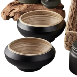 Cuenco de bambú hilado hecho a mano de alta calidad, frutero ecológico, vajilla para restaurantes, opción caliente para mayoristas de Vietnam - Product Image 5