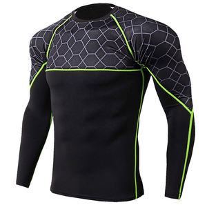 T-shirt de compression personnalisé Rash Guard pour l'entraînement MMA, le grappling, le BJJ, séchage rapide, durable, vêtements de sport, t-shirts de compression pour les arts martiaux - Product Image 4