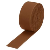Bande élastique tricotée unie de 25 mm en Spandex/Polyester, couleur Pantone personnalisée, pour bordure de vêtement et attaches pour cheveux, vente en gros QIAO