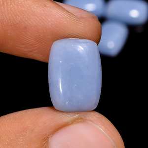 อัญมณี Angelite ธรรมชาติ 100% รูปร่างตัดสดใสอัญมณีขนาดปรับเทียบหลวมของแท้ในราคาไม่แพงขายจํานวนมาก OEM - Product Image 1