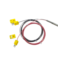 Termokopel Tipe K Berlapis Ganda GH3039 Probe Sensor Suhu Tinggi Presisi Tinggi OEM Dapat Disesuaikan IP65