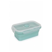 Grand récipient alimentaire pliable en silicone de 1200 ml avec couvercle verrouillable pour le préparation des repas, boîte à lunch réutilisable et voyage