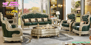 Conjunto de sofás clásicos de madera maciza tallada a mano, conjunto de sofás de diseño tradicional para sala de estar, calidad Premium - Product Image 2