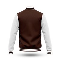 Jaket Varsity Baseball Tahan Air Custom 2025 Pria Berkualitas Tinggi Bordir Chenille Lengan Bulu Domba Rajutan Musim Dingin