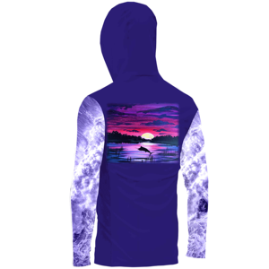 Sudadera con Capucha de Pesca Personalizada con Protección UV UPF 50, de Secado Rápido, Manga Larga, Protección UV, Poliéster y Algodón, Deportiva - Product Image 2