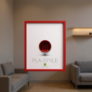 Cadre en plastique rouge brillant de style PLA BASIC 30x40cm pour Bubola & Naibo Catégorie de produits Cadres en plastique RO 11 PLA01 - Product Image 3