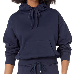 Sudaderas con Capucha para Mujer, Estilo Casual Urbano, Hombros Caídos, Transpirables, Ecológicas, Tejidas, 100% Algodón, Venta al Por Mayor - Product Image 3