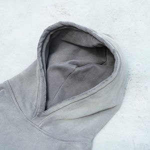 2025 Cropped Heavyweight Winter 100% Cotton 500gsm Regular Fit Custom Logo <b>Men</b> Fleece Washed Distress Streetwear <b>Hoodie</b> <b>For</b> Man - Product Image 4