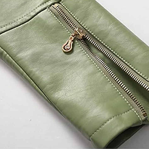 Venta superior Stitchmode Fabricante paquistaní Mujeres Chaquetas de cuero genuino Cremallera transpirable XL Chaquetas de estilo de abrigo - Product Image 4